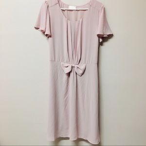 Allie Rose Formal Pink Bow Dress